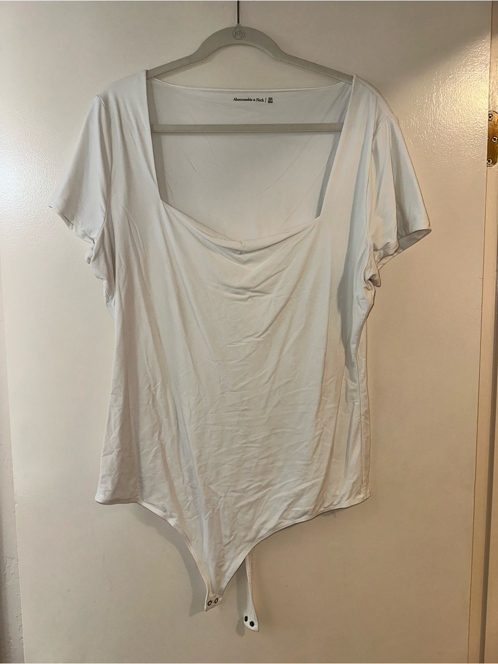 Abercrombie & Fitch White Slim Fit Bodysuit